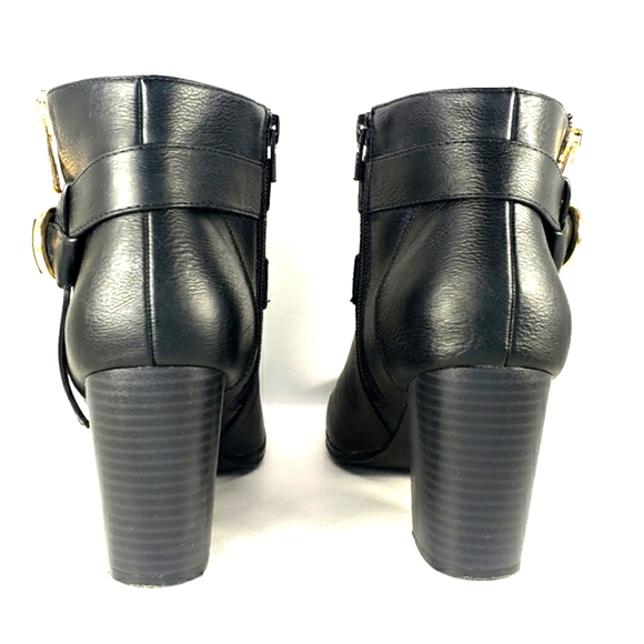 Apt. 9 Advisor Black Vegan Leather, Side Zip, Almond Toe, Bootie. Women's 7.5M - Picture 8 of 12